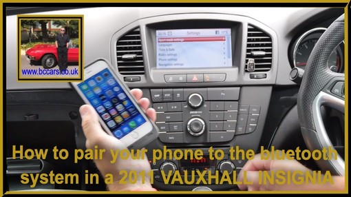 vauxhall insignia bluetooth setup alt