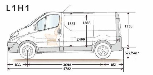dimensions vauxhall vivaro alt