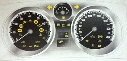 vauxhall astra car with spanner warning light alt