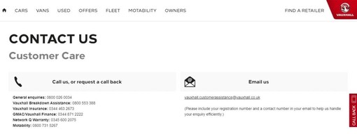 vauxhall customer services email address alt